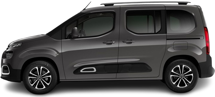 Фотография Citroën e-Berlingo M 50 kWh (2021-2024) сбоку на прозрачном фоне