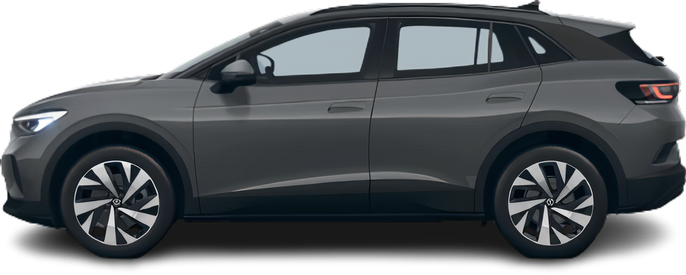 Фотография Volkswagen ID.4 Pro (2022-2024) сбоку на прозрачном фоне