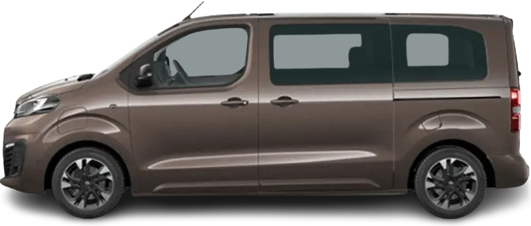 Фотография Opel Zafira Electric Life M 50 kWh (2020-2024) сбоку на прозрачном фоне