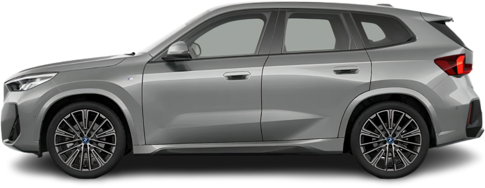 Фотография BMW iX1 eDrive20 (2023-…) сбоку на прозрачном фоне