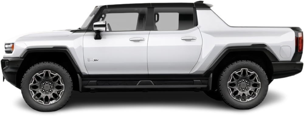 Фотография GMC Hummer EV Pickup 3X Extended Range (2021-…) сбоку на прозрачном фоне
