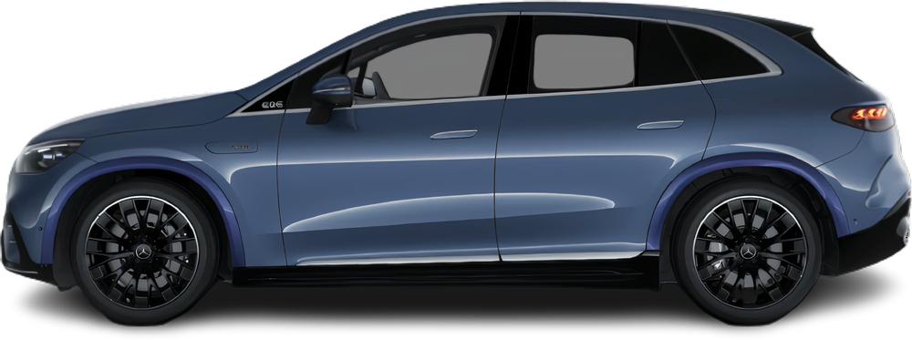 Фотография Mercedes EQE SUV AMG 43 4MATIC (2022-…) сбоку на прозрачном фоне