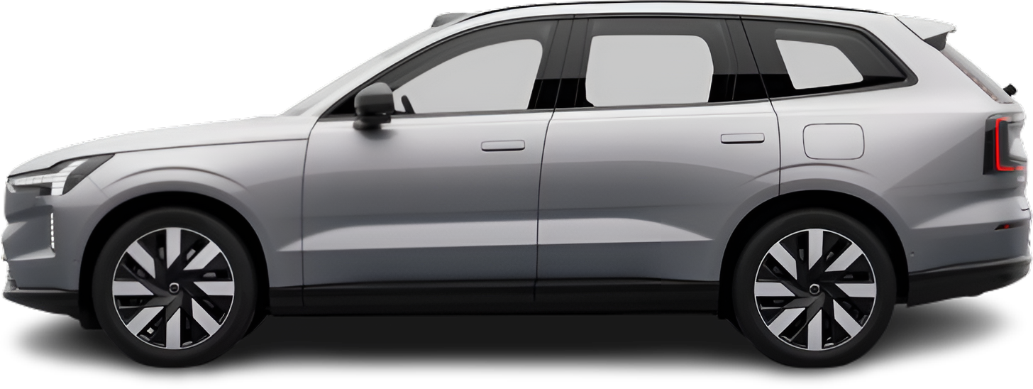 Фотография Volvo EX90 Single Motor (2024-…) сбоку на прозрачном фоне