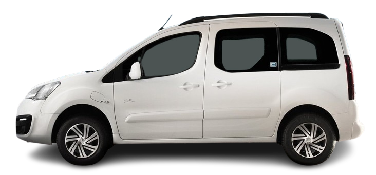 Фотография Citroën e-Berlingo Multispace (2017-2020) сбоку на прозрачном фоне
