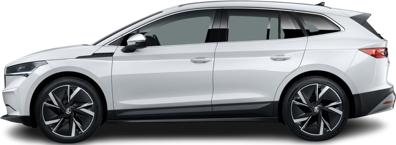 Фотография Škoda Enyaq 60 (2023-2024) сбоку на прозрачном фоне
