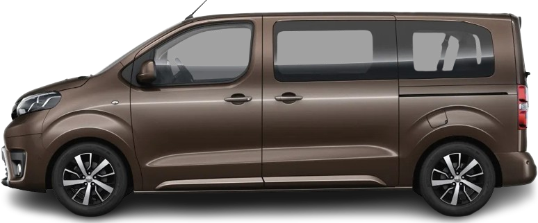 Фотография Toyota Proace Verso Electric M 50 kWh (2021-2024) сбоку на прозрачном фоне