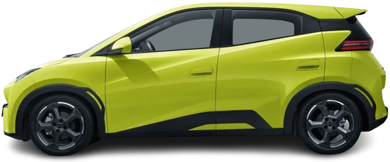 Фотография BYD Dolphin Surf Comfort (2025-…) сбоку на прозрачном фоне