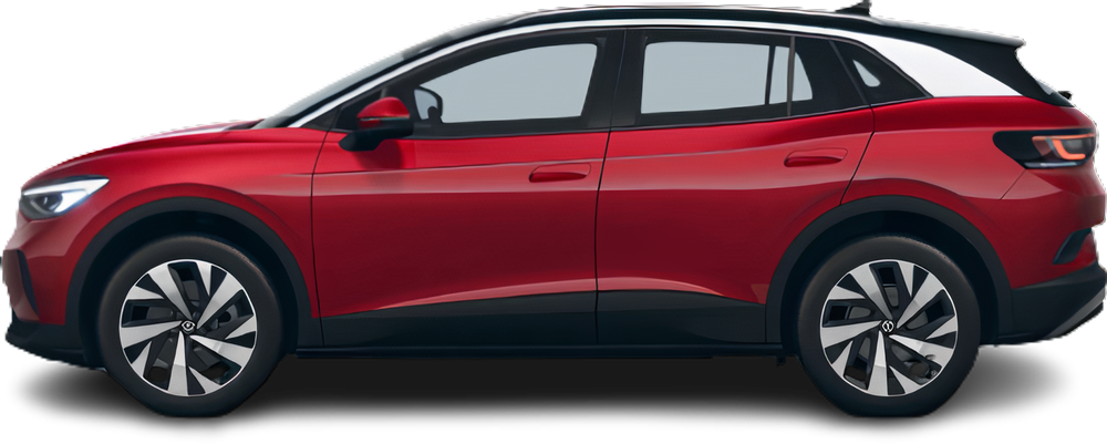 Фотография Volkswagen ID.4 AWD Pro (2021-2023) сбоку на прозрачном фоне