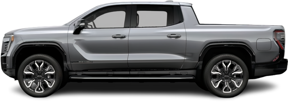 Фотография GMC Sierra EV Denali Edition 1 (2024-2025) сбоку на прозрачном фоне