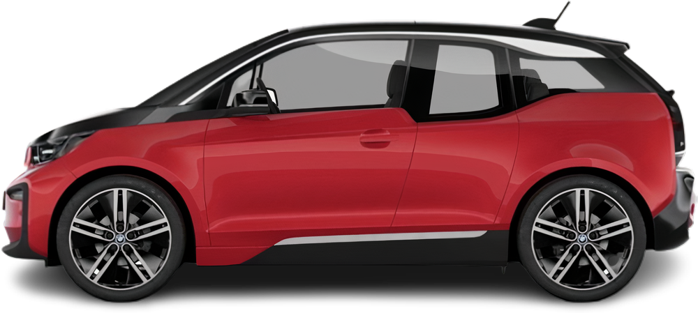 Фотография BMW i3s BEV 120 Ah (2018-2022) сбоку на прозрачном фоне