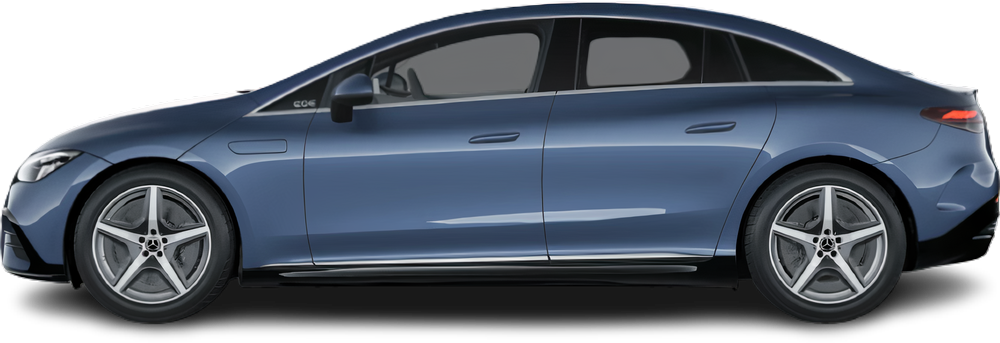 Фотография Mercedes EQE 500 4MATIC (2022-…) сбоку на прозрачном фоне