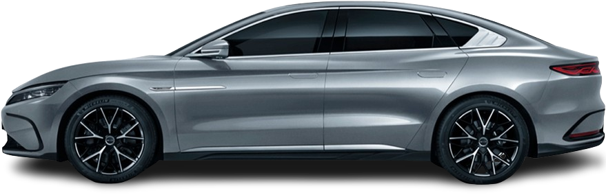 Фотография BYD Han AWD (2023-…) сбоку на прозрачном фоне
