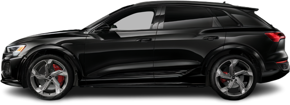 Фотография Audi SQ8 e-tron (2023-…) сбоку на прозрачном фоне