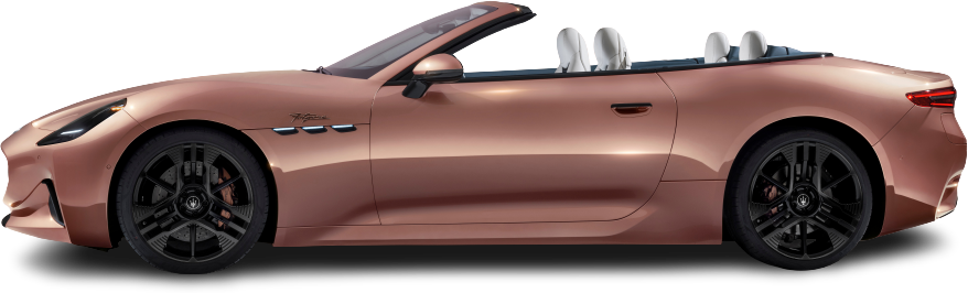 Фотография Maserati GranCabrio Folgore (2024-…) сбоку на прозрачном фоне