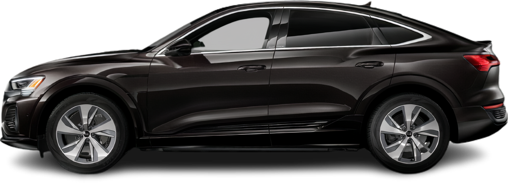 Фотография Audi Q8 Sportback e-tron 55 quattro (2022-…) сбоку на прозрачном фоне
