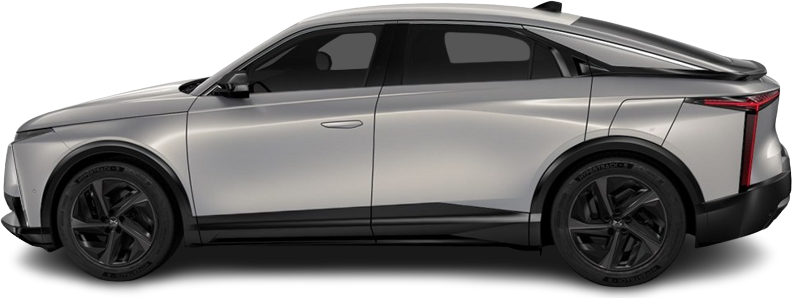 Фотография DS 8 FWD Long Range (2025-...) сбоку на прозрачном фоне