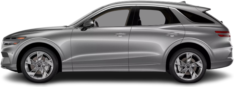 Фотография Genesis Electrified GV70 AWD (2022-…) сбоку на прозрачном фоне