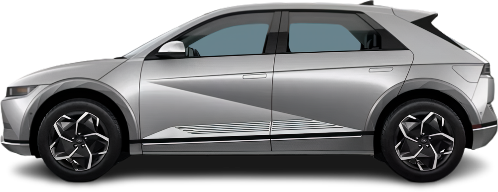 Фотография Hyundai Ioniq 5 Long Range AWD (2024-…) сбоку на прозрачном фоне