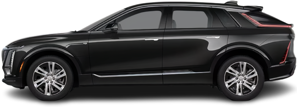Фотография Cadillac Lyriq RWD (2022-…) сбоку на прозрачном фоне