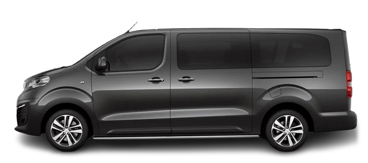Фотография Peugeot e-Traveller Standard 50 kWh (2020-2024) сбоку на прозрачном фоне