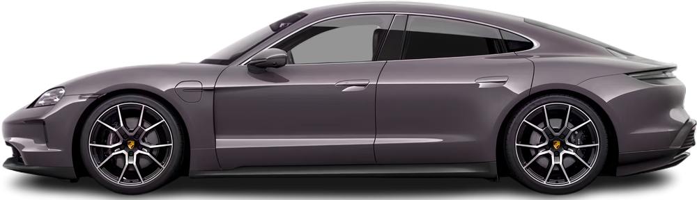 Фотография Porsche Taycan 4S Plus (2020-2024) сбоку на прозрачном фоне