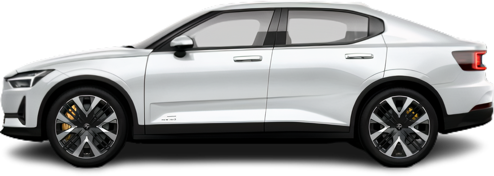 Фотография Polestar 2 Standard Range Single Motor (2024-…) сбоку на прозрачном фоне