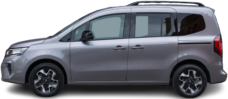 Фотография Nissan Townstar Evalia EV L1 (2023-…) сбоку на прозрачном фоне