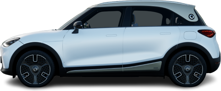 Фотография Smart #1 Pulse (2023-…) сбоку на прозрачном фоне