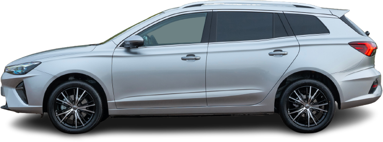 Фотография MG MG5 Electric Standard Range (2022-…) сбоку на прозрачном фоне
