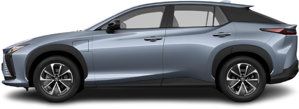 Фотография Lexus RZ 350e (2025-…) сбоку на прозрачном фоне