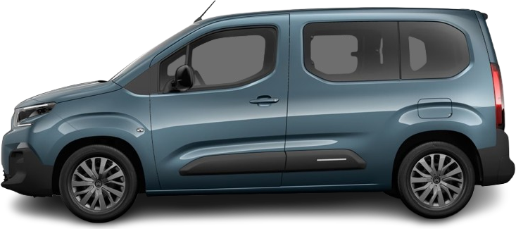 Фотография Citroën e-Berlingo M 50 kWh (2024-…) сбоку на прозрачном фоне