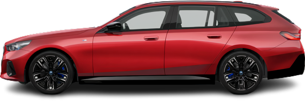 Фотография BMW i5 Touring M60 xDrive (2025-…) сбоку на прозрачном фоне