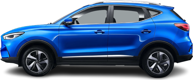 Фотография MG ZS EV Standard Range (2021-…) сбоку на прозрачном фоне