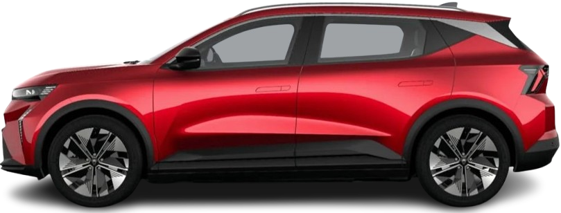 Фотография Renault Scenic E-Tech EV87 220hp (2023-…) сбоку на прозрачном фоне