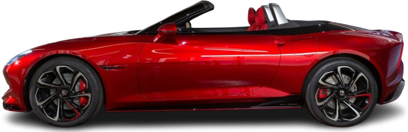 Фотография MG Cyberster GT Dual Motor (2024-...) сбоку на прозрачном фоне