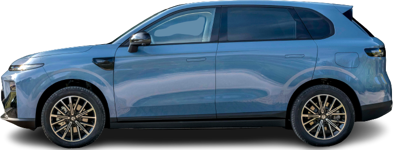 Фотография Leapmotor B10 Pro Max (2025-..) сбоку на прозрачном фоне