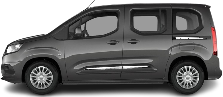 Фотография Toyota Proace City Verso Electric L1 50 kWh (2021-2024) сбоку на прозрачном фоне