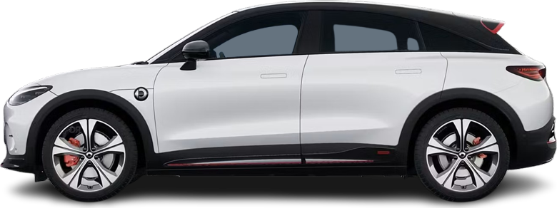 Фотография Smart #3 Premium (2024-…) сбоку на прозрачном фоне