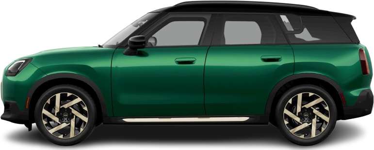 Фотография Mini Countryman SE ALL4 (2024-…) сбоку на прозрачном фоне