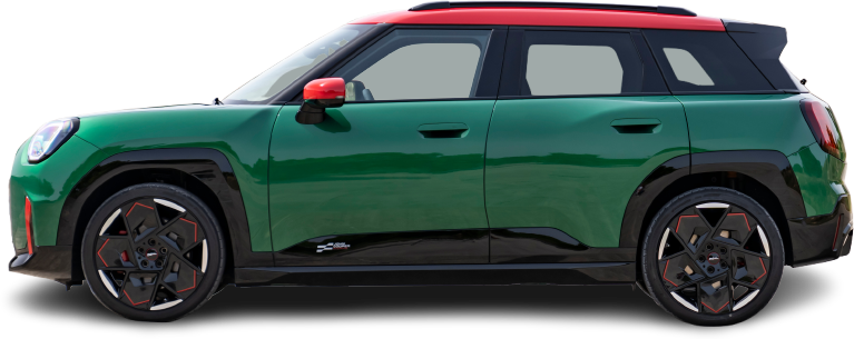 Фотография Mini Aceman JCW (2024-…) сбоку на прозрачном фоне