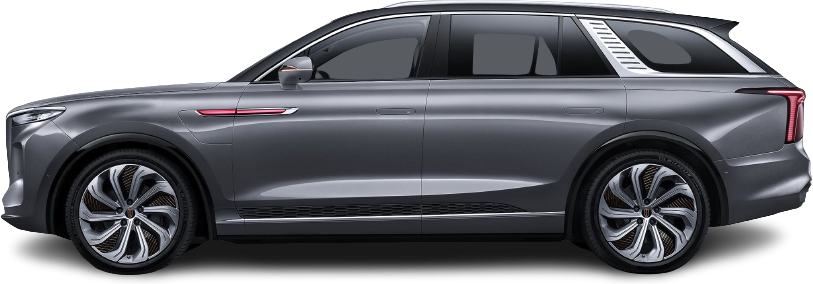 Фотография Hongqi E-HS9 99 kWh (2022-...) сбоку на прозрачном фоне