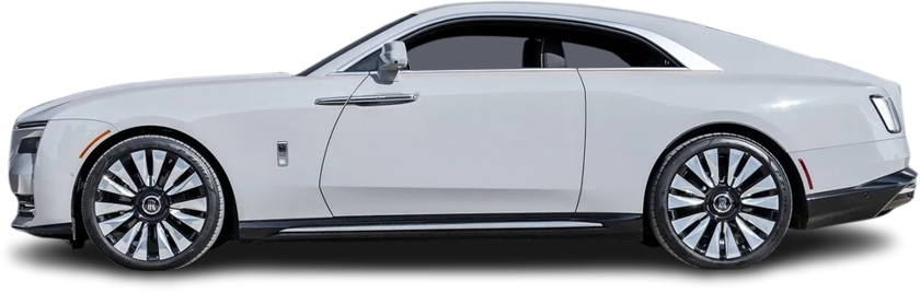 Фотография Rolls-Royce Spectre (2023-…) сбоку на прозрачном фоне