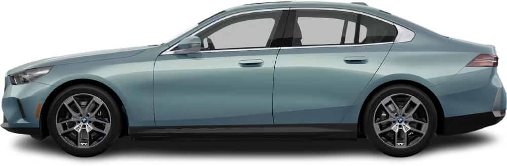 Фотография BMW i5 xDrive40 (2024-2025) сбоку на прозрачном фоне