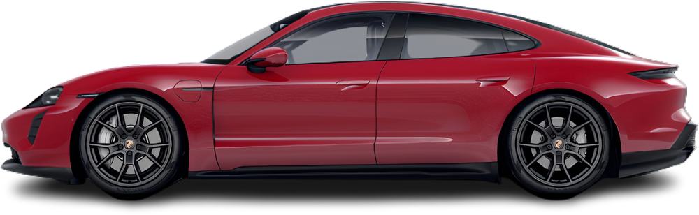 Фотография Porsche Taycan GTS (2022-2024) сбоку на прозрачном фоне