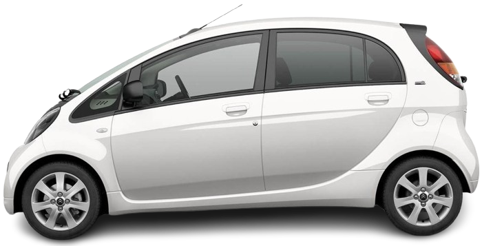 Фотография Citroën C-Zero Gen 1 (2010-2020) сбоку на прозрачном фоне