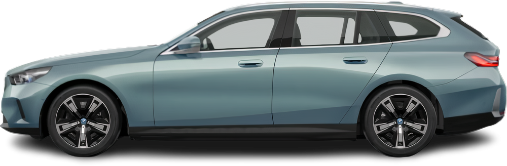 Фотография BMW i5 Touring eDrive40 (2025-…) сбоку на прозрачном фоне