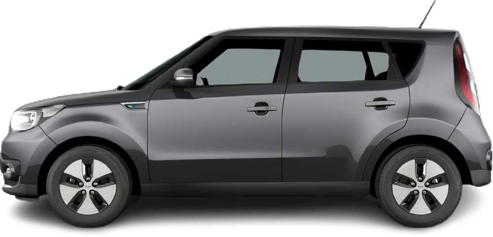 Фотография Kia Soul EV (2017-2019) сбоку на прозрачном фоне