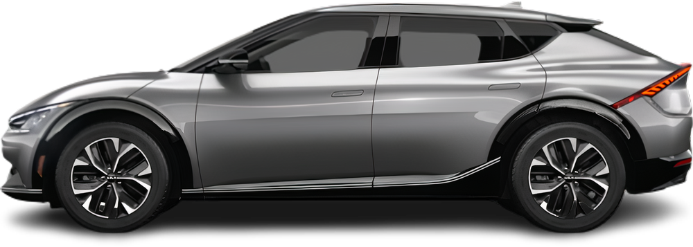 Фотография Kia EV6 Long Range AWD (2021-2024) сбоку на прозрачном фоне