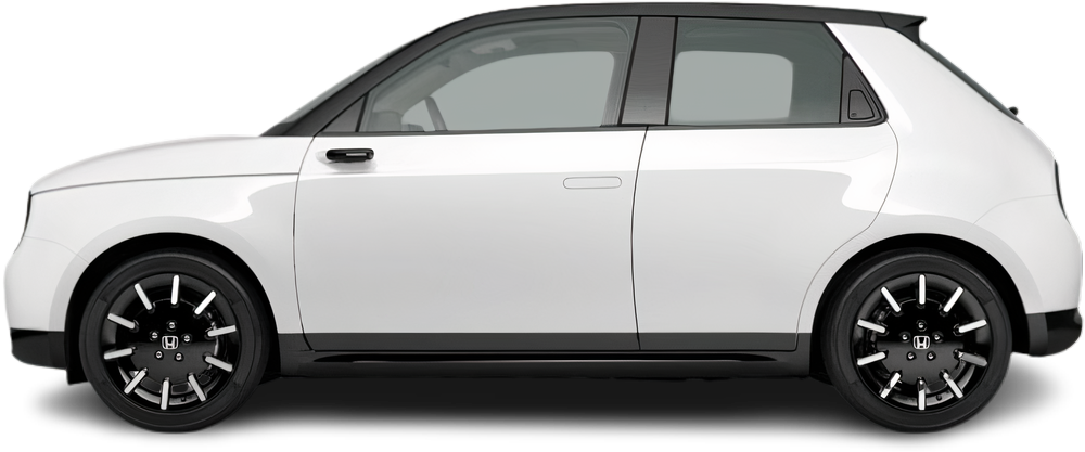 Фотография Honda e (2020-2022) сбоку на прозрачном фоне