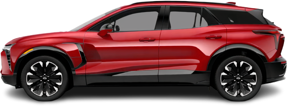 Фотография Chevrolet Blazer EV Performance AWD (2024-…) сбоку на прозрачном фоне